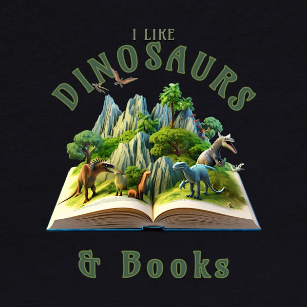 I like dinosaurs and books by letnothingstopyou